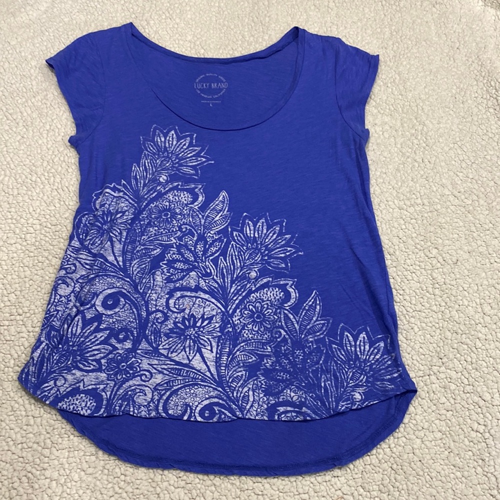 Lucky Brand Floral Print Shirt